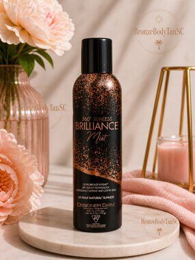 ☀️ 360 Sunless Brilliance Mist ☀️ Designer Skin - Spray Faux Tan  6oz